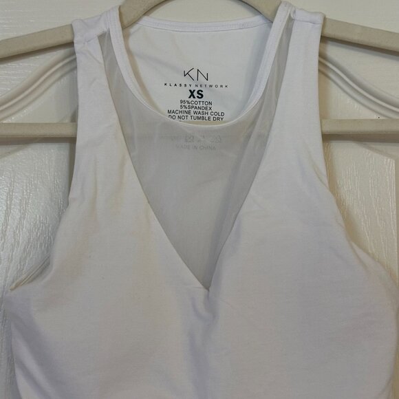 Klassy Network - Mesh Brami (Crop) - White - XS - NWOT - Picture 3 of 7